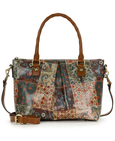 Patricia Nash Zora Top Handle Medium Crossbody Bag In Nordic Patchwork