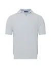 Patrick Assaraf Bubble-knit Johnny-collar T-shirt In Multi