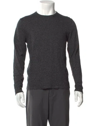 Pre-owned Patrick Assaraf Crew Neck Long Sleeve Pullover In Gray