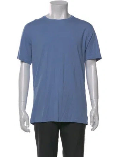 Pre-owned Patrick Assaraf Crew Neck Short Sleeve T-shirt In Blue