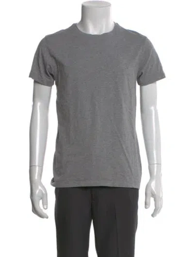 Pre-owned Patrick Assaraf Crew Neck Short Sleeve T-shirt In Brown