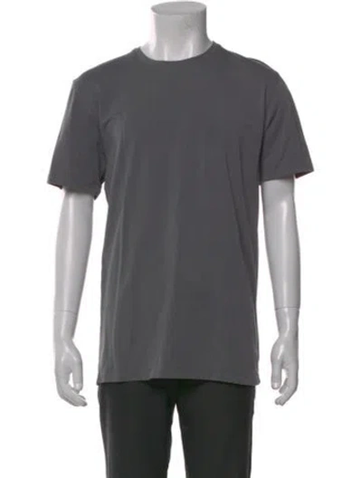 Pre-owned Patrick Assaraf Crew Neck Short Sleeve T-shirt In Gray