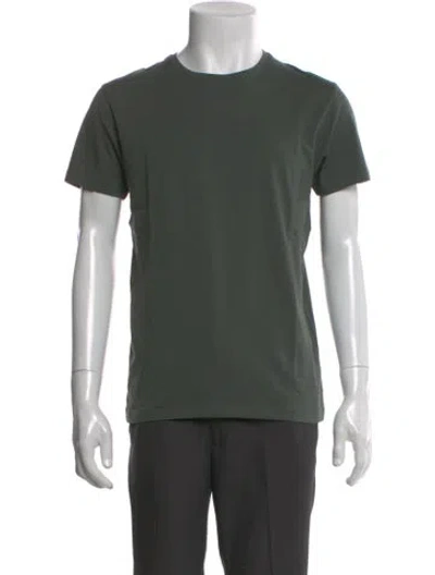 Pre-owned Patrick Assaraf Crew Neck Short Sleeve T-shirt In Green