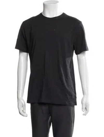 Pre-owned Patrick Assaraf Crew Neck Short Sleeve T-shirt In Grey