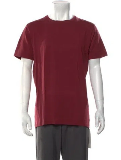 Pre-owned Patrick Assaraf Crew Neck Short Sleeve T-shirt In Red