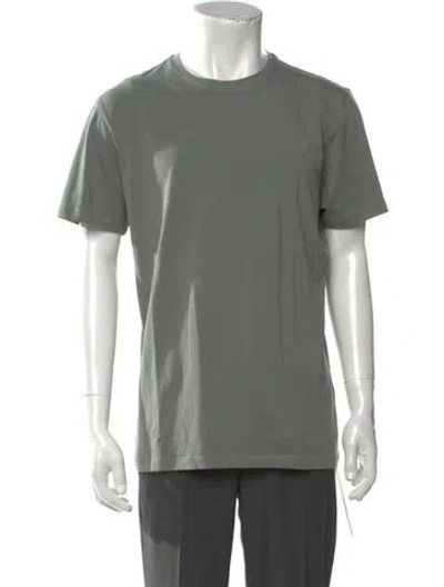 Pre-owned Patrick Assaraf Crew Neck Short Sleeve T-shirt W/ Tags In Green