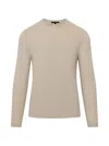 Patrick Assaraf Crewneck Sweater In Neutral