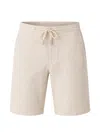 Patrick Assaraf Drawstring Linen Shorts In Neutral