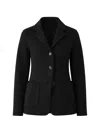 Patrick Assaraf Front-pocket Button Blazer In Black