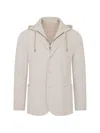 Patrick Assaraf Hooded Blazer In Multi