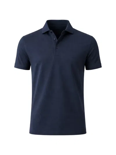 Patrick Assaraf Iconic Polo Shirt In Blue