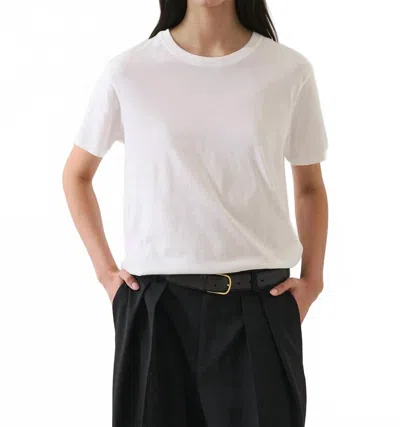 Patrick Assaraf Lightweight Pima Cotton Boyfriend T-shirt In White