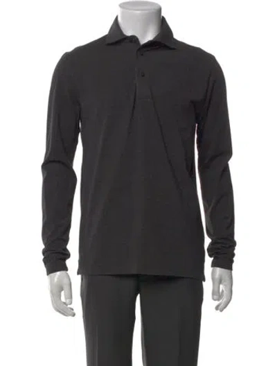 Pre-owned Patrick Assaraf Long Sleeve Shirt In Gray
