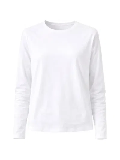 Patrick Assaraf Long-sleeve Sweater In White