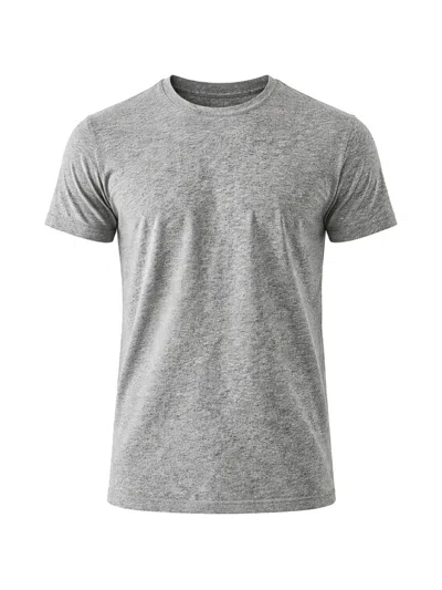 Patrick Assaraf Mélange-effect T-shirt In Gray