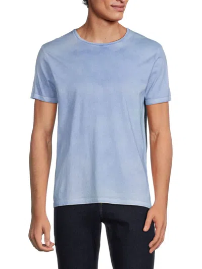Patrick Assaraf Men's Pima Cotton Creweck T Shirt In Blue