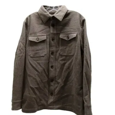 Patrick Assaraf Men's Virgin Wool Single Layer Shirt Jacket In Nougat Brown In Multi