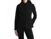 Patrick Assaraf Ponte Collarless Single Breasted Blazer In Black In Black