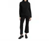Patrick Assaraf Ponte Flare Pants In Black In Black