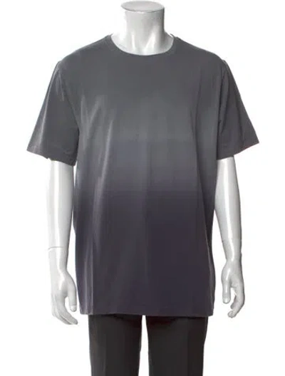 Pre-owned Patrick Assaraf Printed Short Sleeve In Gray