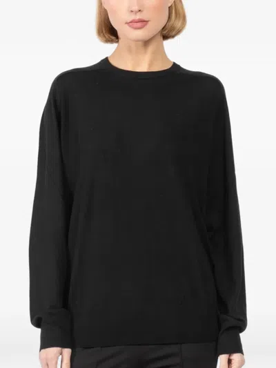 Patrick Assaraf Raglan Top In Black