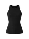 Patrick Assaraf Ribbed Tank Top In Black