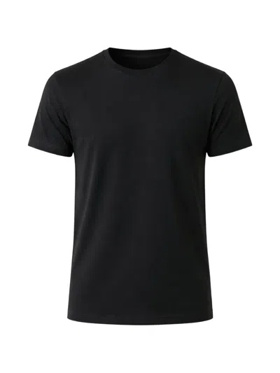 Patrick Assaraf Round-neck T-shirt In Black