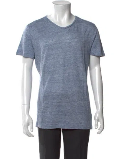 Pre-owned Patrick Assaraf Short Sleeve In Blue