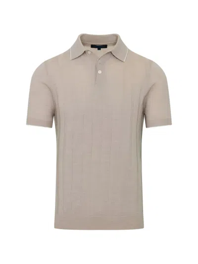 Patrick Assaraf Short-sleeve Polo Shirt In Gray