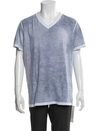 Pre-owned Patrick Assaraf Short Sleeve Shirt In Blue