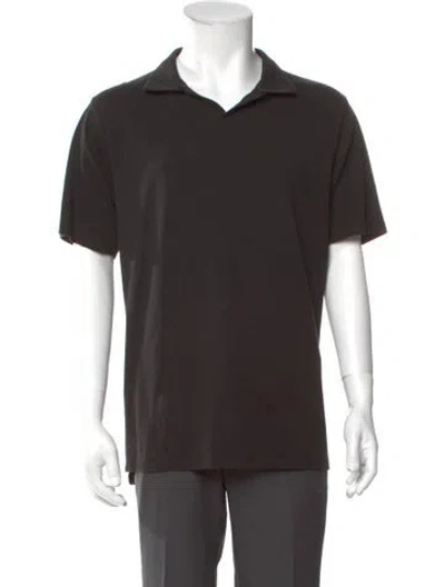 Pre-owned Patrick Assaraf Short Sleeve Shirt In Gray