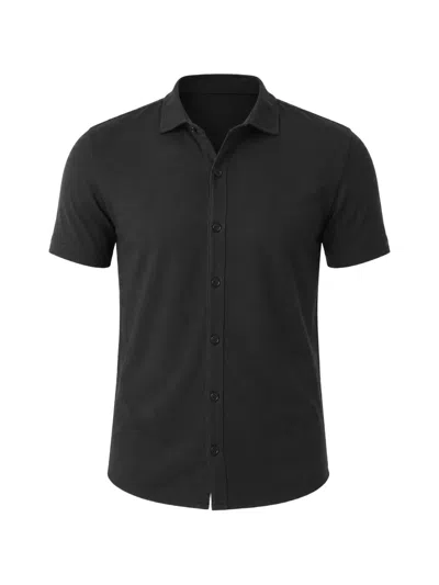 Patrick Assaraf Short-sleeve Shirt In Black