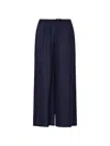 Patrick Assaraf Silk Drawstring Palazzo Pants In Blue