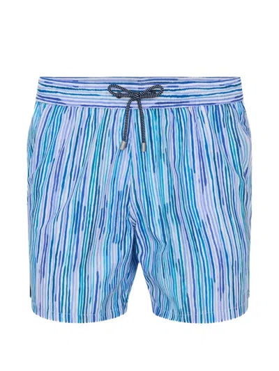 Patrick Assaraf Striped Swim Shorts In Multi
