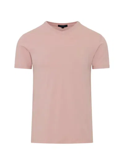 Patrick Assaraf V넥 티셔츠 In Pink