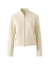 Patrick Assaraf Zip Pockets Bomber Jacket In Neutral