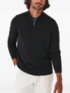 Patrick Assaraf Zip Sweater In Black