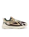 Patrick Ewing Men's Fastbreak Runner Sneakers In Off White/green/wine In Black