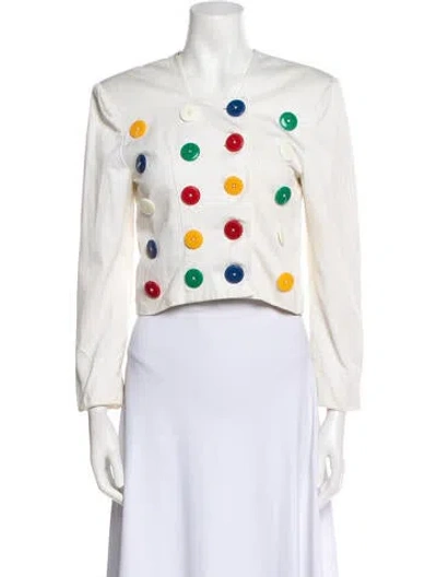 Pre-owned Patrick Kelly Vintage 1986 Evening Jacket In Neutral