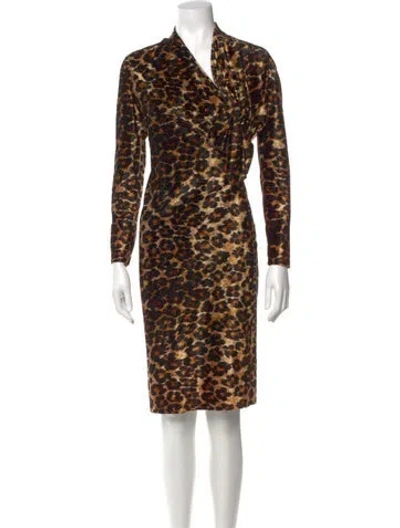 Pre-owned Patrick Kelly Vintage Mini Dress In Brown