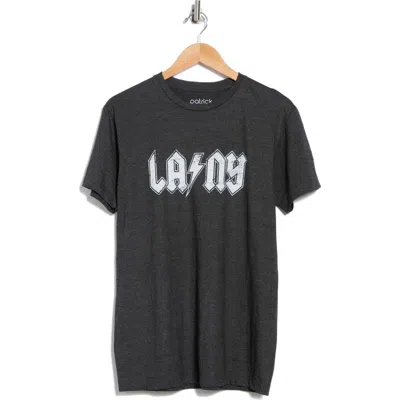 Patrick . La/ny Bolt Cotton Graphic T-shirt In Black