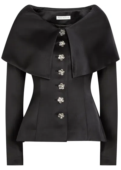 Patrick Mcdowell Lucette Satin Jacket In Black