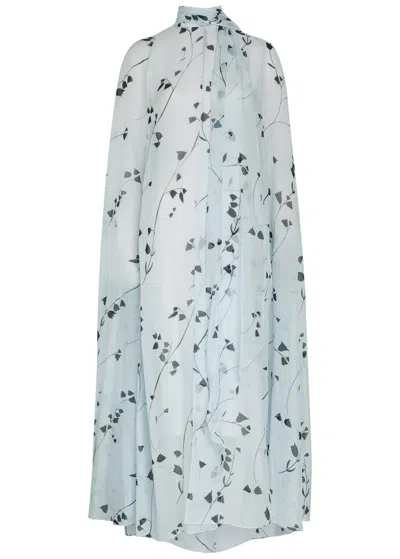 Patrick Mcdowell Maria Floral-print Silk Cape In Multi