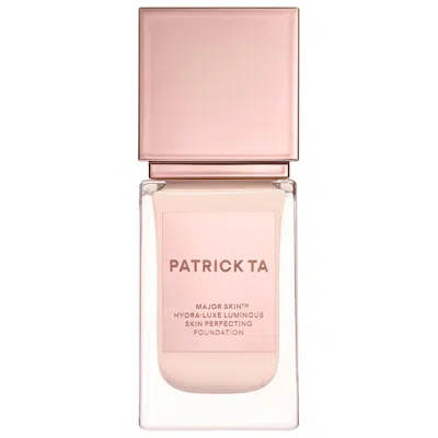 Patrick Ta Major Skin Hydra-luxe Luminous Skin Perfecting Foundation For Natural Glow 1 Golden 1 oz / 30 ml In Pink