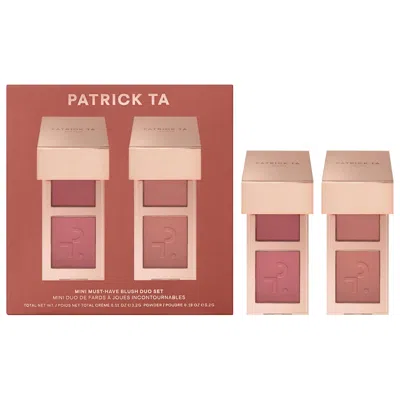 Patrick Ta Mini Must-have Major Headlines Double-take Crème & Powder Blush Duo Set 2 X 0.05 oz Cream & 0.09 oz 
