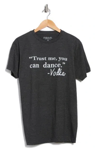 Patrick . Vodka Dance Graphic T-shirt In Black