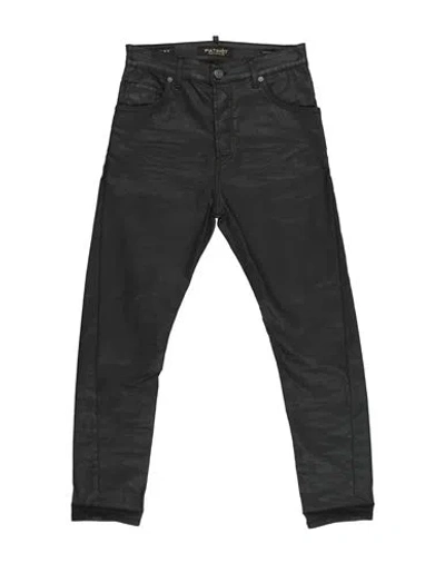 Patriòt Man Jeans Black Size 32 Cotton, Elastane