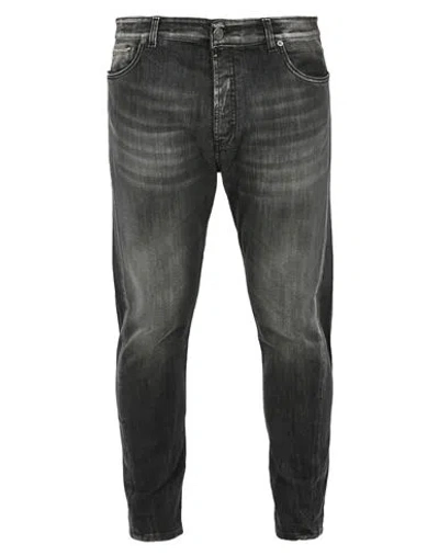 Patriòt Man Jeans Black Size 33 Cotton, Elastane