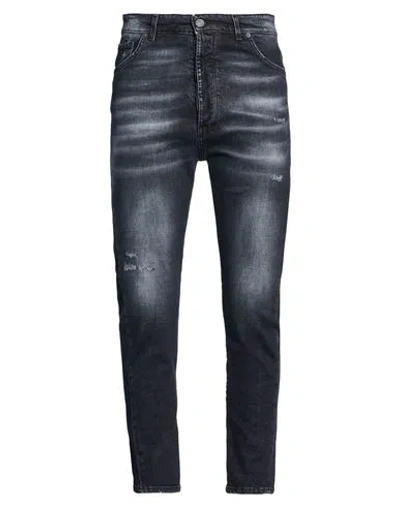 Patriòt Man Jeans Black Size 34 Cotton, Elastane