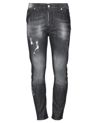 Patriòt Man Jeans Black Size 33 Cotton, Elastane